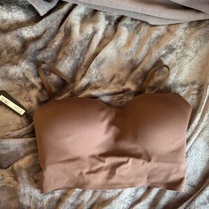 SKIMS x Nike Brown Cami longline Bra